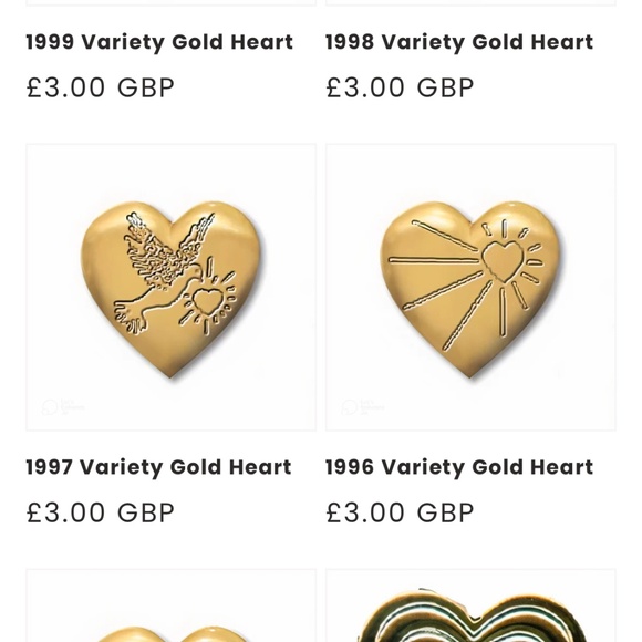 The Variety Club I 1997 Gold Heart Pin I Children's Charity - Picture 12 of 14